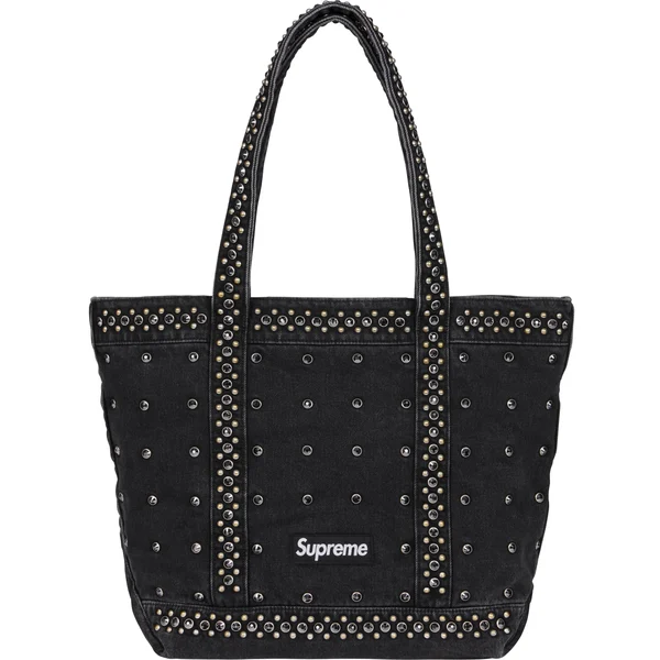 Supreme b.b. Simon Denim Tote Bag - Black (front)