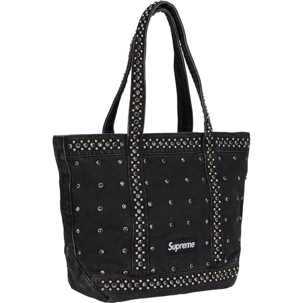 Supreme b.b. Simon Denim Tote Bag - Black (front)