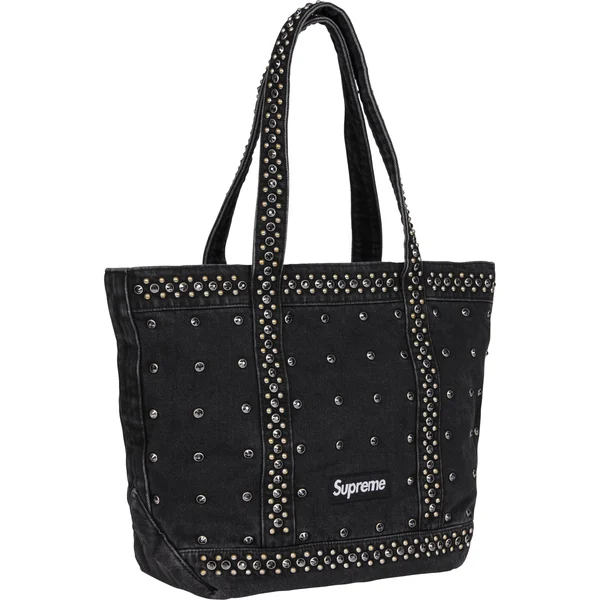 Supreme b.b. Simon Denim Tote Bag - Black (front)