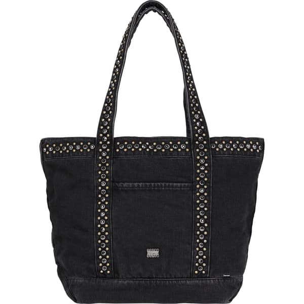 Supreme b.b. Simon Denim Tote Bag - Black (front)