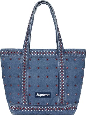 Supreme b.b. Simon Denim Tote Bag Washed Indigo