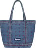 Supreme b.b. Simon Denim Tote Bag - Washed Indigo (front)