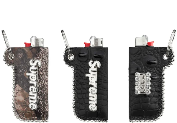 Supreme b.b. Simon Leather Lighter Case Keychain - Product Image