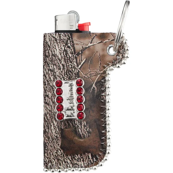 Supreme b.b. Simon Leather Lighter Case Keychain - TrueTimber® HTC Fall Camo (front)