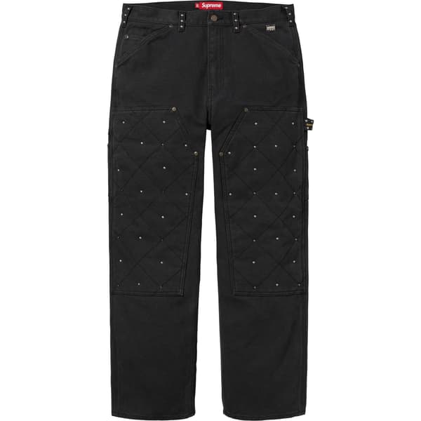 Supreme b.b. Simon Quilted Double Knee Painter Pant - Black (front)