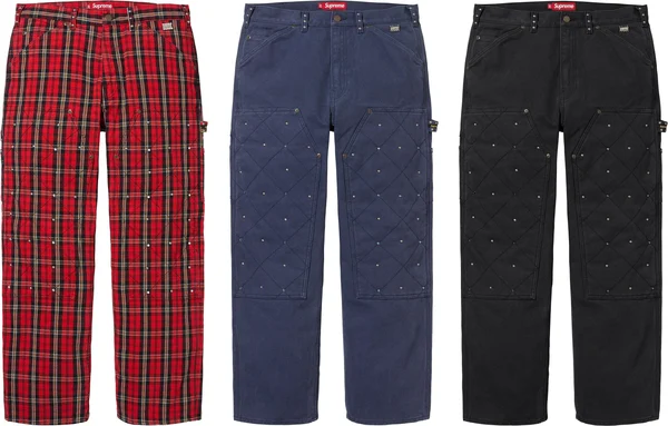 Supreme b.b. Simon Quilted Double Knee Painter Pant - Group Shots (front)