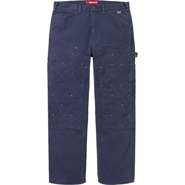 Supreme b.b. Simon Quilted Double Knee Painter Pant - Navy (front)