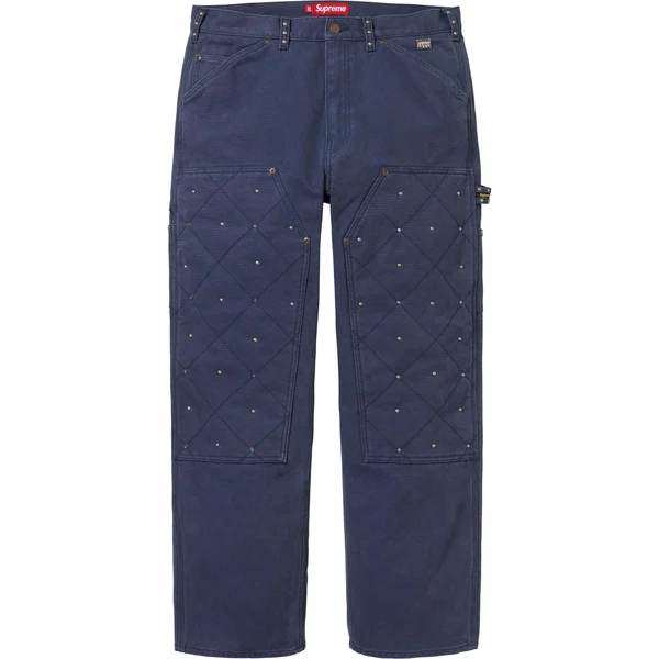 Supreme b.b. Simon Quilted Double Knee Painter Pant - Navy (front)