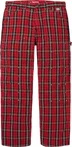 Supreme b.b. Simon Quilted Double Knee Painter Pant - Plaid (front)