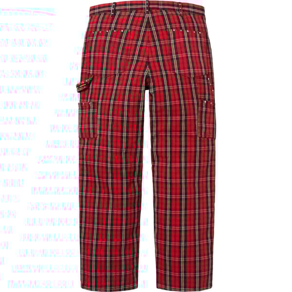 Supreme b.b. Simon Quilted Double Knee Painter Pant - Plaid (front)