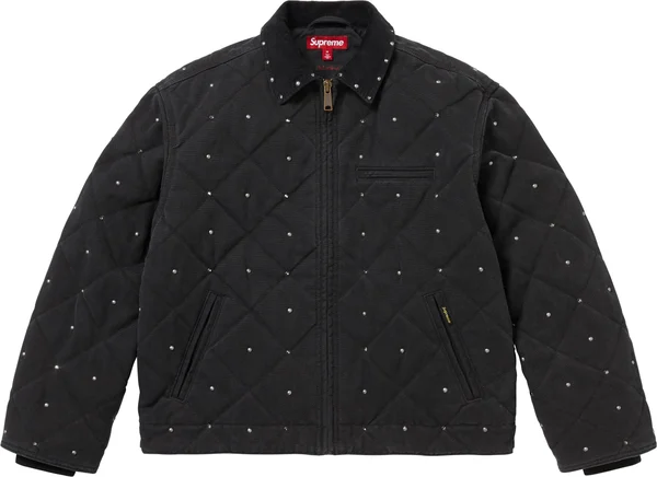 Supreme b.b. Simon Quilted Work Jacket - Black (front)