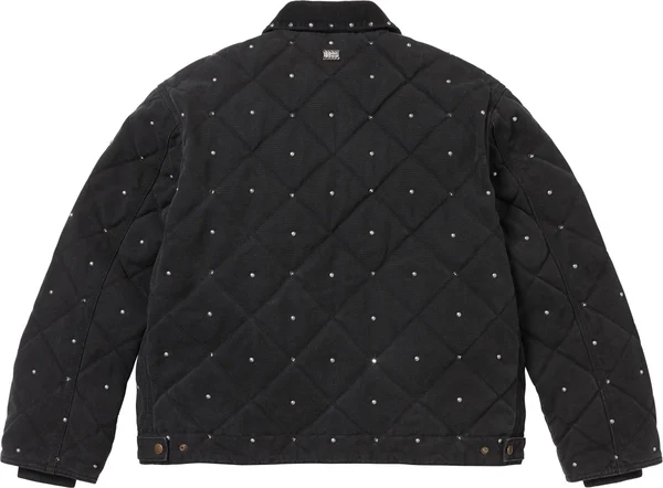 Supreme b.b. Simon Quilted Work Jacket - Black (front)