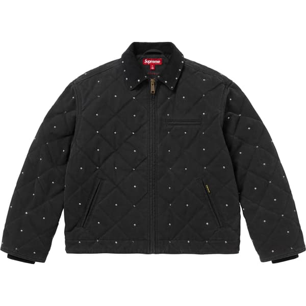 Supreme b.b. Simon Quilted Work Jacket - Black (front)