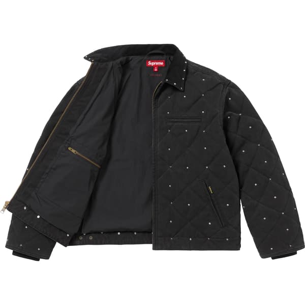 Supreme b.b. Simon Quilted Work Jacket - Black (front)