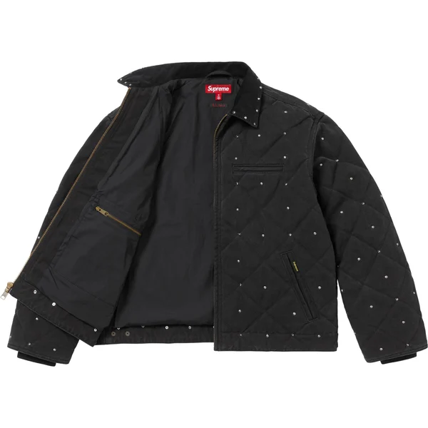 Supreme b.b. Simon Quilted Work Jacket - Black (front)