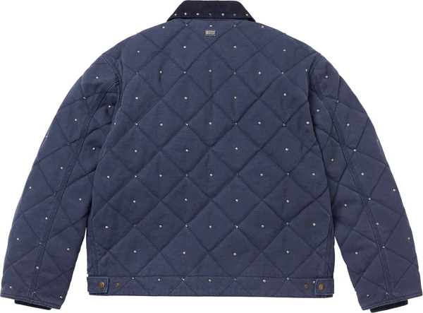 Supreme b.b. Simon Quilted Work Jacket - Navy (front)