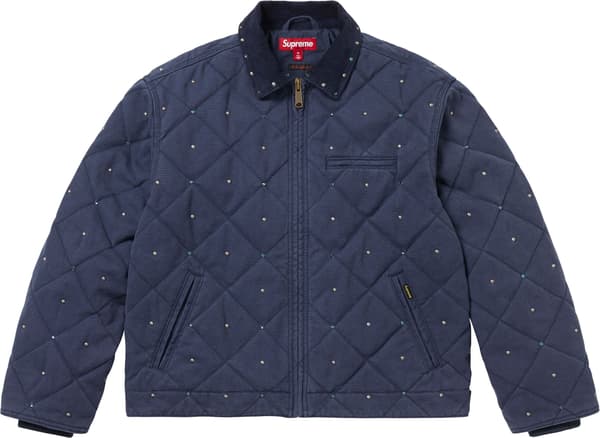 Supreme b.b. Simon Quilted Work Jacket - Navy (front)