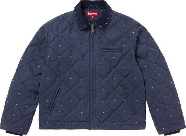 Supreme b.b. Simon Quilted Work Jacket - Navy (front)