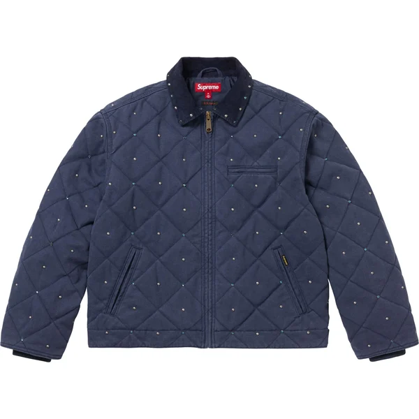Supreme b.b. Simon Quilted Work Jacket - Navy (front)