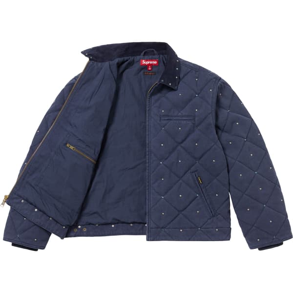 Supreme b.b. Simon Quilted Work Jacket - Navy (front)