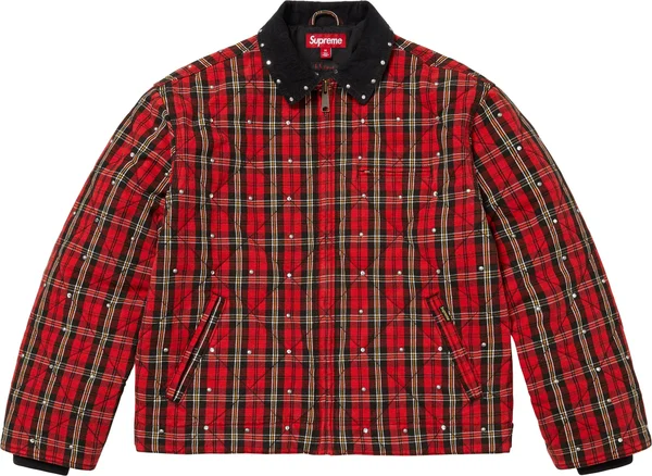 Supreme b.b. Simon Quilted Work Jacket - Plaid (front)