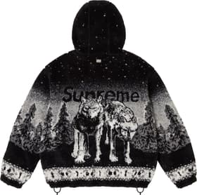 Supreme b.b. Simon Reversible Hooded Fleece Jacket Black