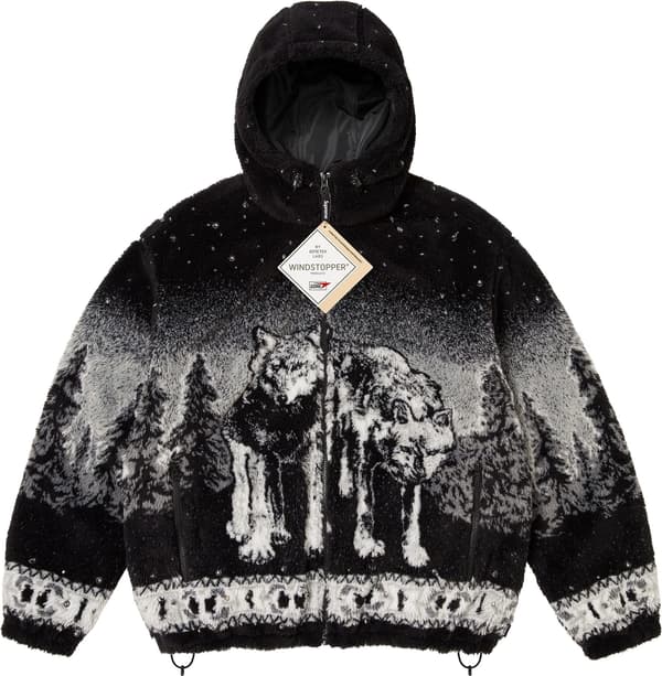 Supreme b.b. Simon Reversible Hooded Fleece Jacket - Black (front)