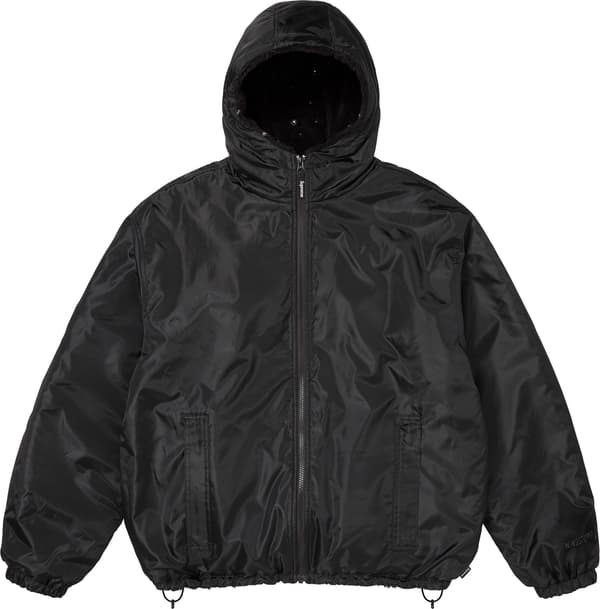 Supreme b.b. Simon Reversible Hooded Fleece Jacket - Black (front)
