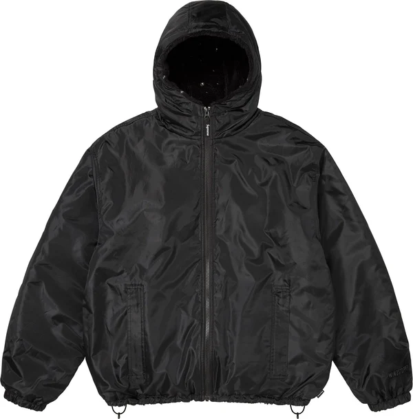 Supreme b.b. Simon Reversible Hooded Fleece Jacket - Black (front)