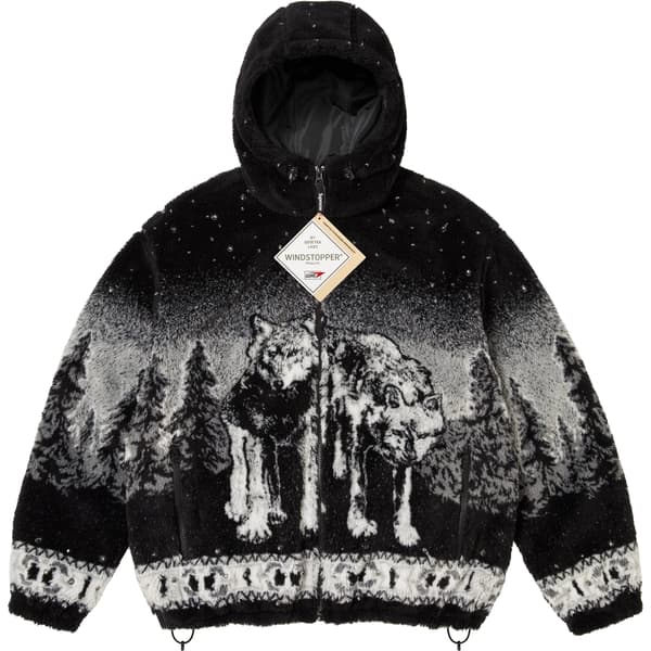 Supreme b.b. Simon Reversible Hooded Fleece Jacket - Black (front)