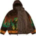 Supreme b.b. Simon Reversible Hooded Fleece Jacket - Brown (front)