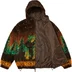 Supreme b.b. Simon Reversible Hooded Fleece Jacket - Brown (front)