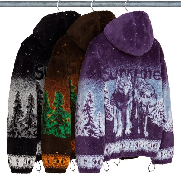 Supreme b.b. Simon Reversible Hooded Fleece Jacket - Group Shots (front)