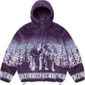Supreme b.b. Simon Reversible Hooded Fleece Jacket Purple