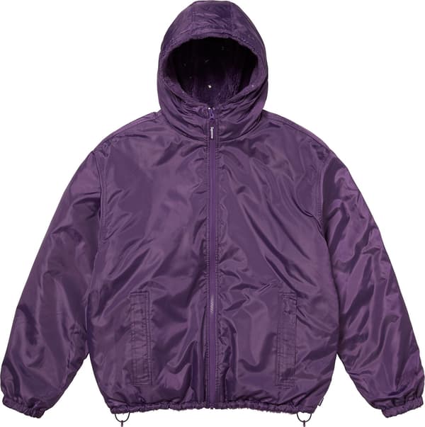Supreme b.b. Simon Reversible Hooded Fleece Jacket - Purple (front)