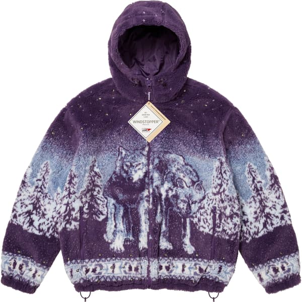 Supreme b.b. Simon Reversible Hooded Fleece Jacket - Purple (front)