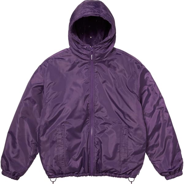 Supreme b.b. Simon Reversible Hooded Fleece Jacket - Purple (front)