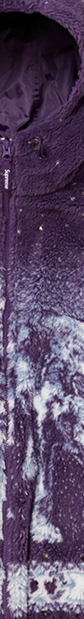Supreme b.b. Simon Reversible Hooded Fleece Jacket - Purple (front)