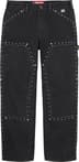 Supreme b.b. Simon Studded Double Knee Painter Pant - Black (front)