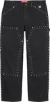 Supreme b.b. Simon Studded Double Knee Painter Pant - Black (front)