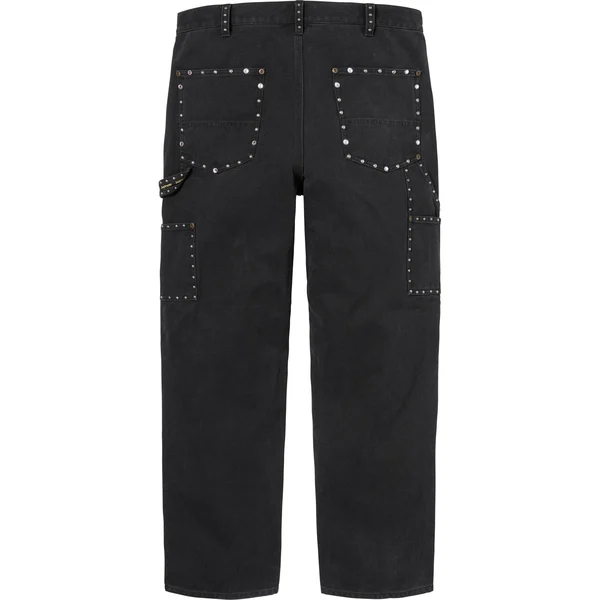 Supreme b.b. Simon Studded Double Knee Painter Pant - Black (front)