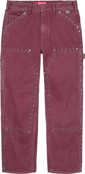 Supreme b.b. Simon Studded Double Knee Painter Pant Burgundy