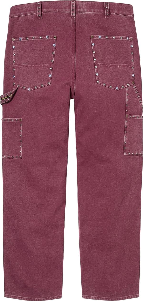 Supreme b.b. Simon Studded Double Knee Painter Pant - Burgundy (front)