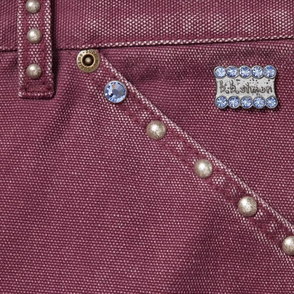 Supreme b.b. Simon Studded Double Knee Painter Pant - Burgundy (front)