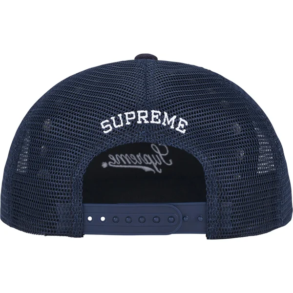 Supreme b.b. Simon Studded Mesh Back 5-Panel - Navy (front)