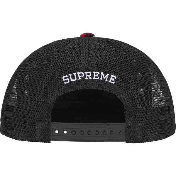 Supreme b.b. Simon Studded Mesh Back 5-Panel - Plaid (front)