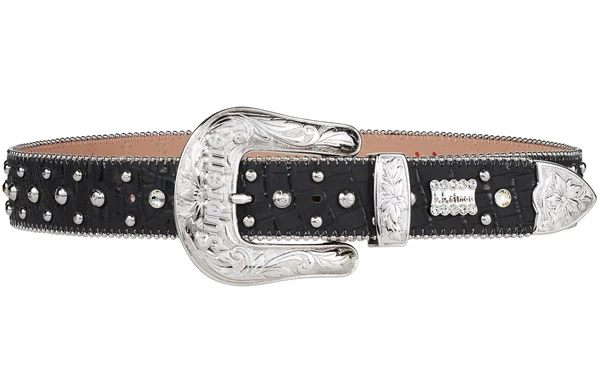Supreme b.b. Simon Studded Ranger Belt - Black (front)