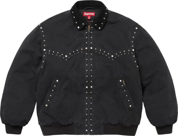 Supreme b.b. Simon Studded Work Jacket - Black (front)