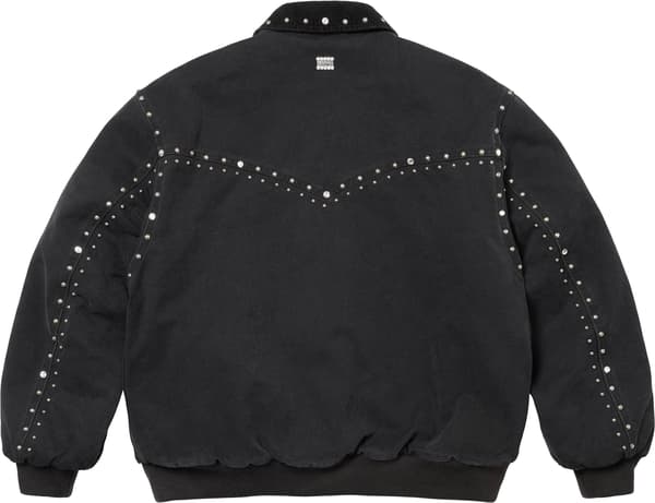 Supreme b.b. Simon Studded Work Jacket - Black (front)