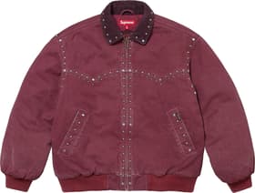Supreme b.b. Simon Studded Work Jacket Burgundy